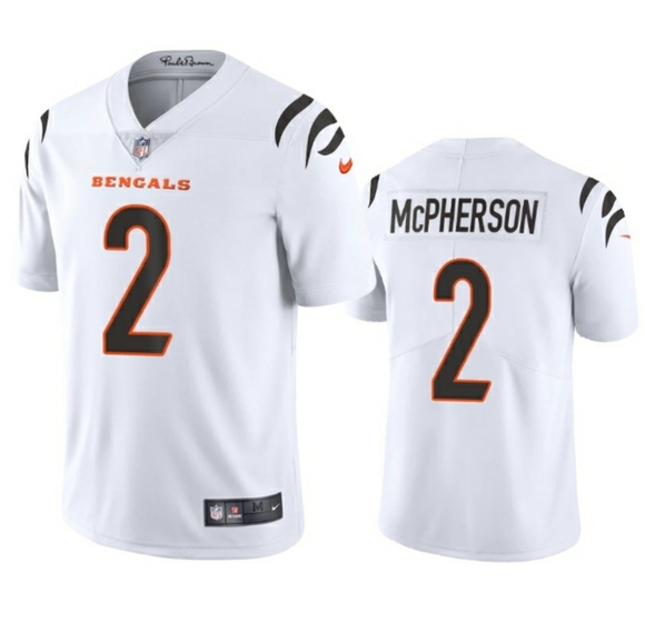 NWT Cincinnati Bengals Evan McPherson #2 Nike NFL White Vapor Game Jersey - Picture 1 of 15